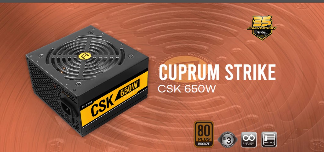 Antec CUPRUM STRIKE CSK 650W 